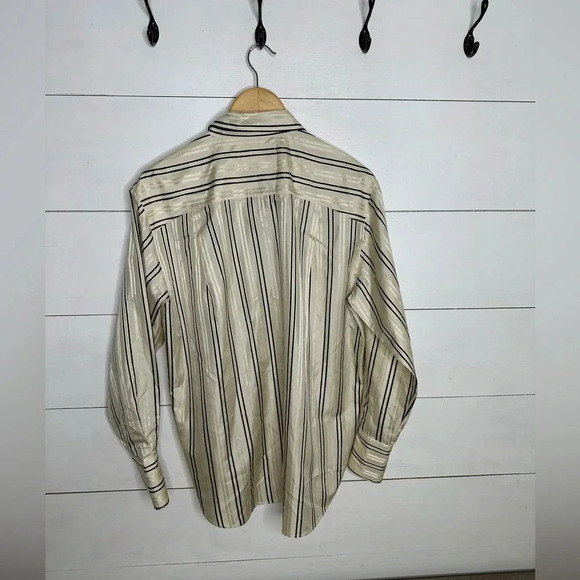 FRAME Striped 100% Silk Shirt Women's Dress Shirt - Size Medium - Picture 5 of 6